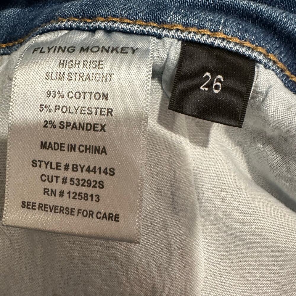 Flying Monkey High Rise Split Hem Straight Stretc… - image 6